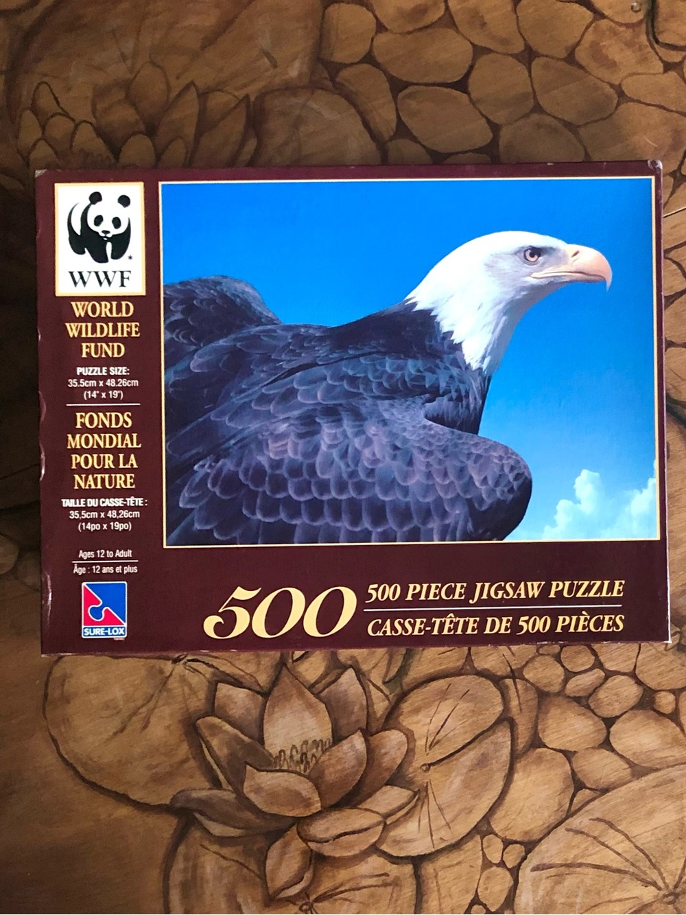 SEALED Vintage Puzzle of WWF Eagle 500 pieces Unopened Box